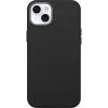 OtterBox iPhone 15 Plus Symmetry Series Cactus Leather for MagSafe – Noir ASH (Black), Snaps to MagSafe, Ultra-Sleek, Raised Edges Protect Camera & Screen(Black)