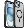 OtterBox iPhone 15 Plus and iPhone 14 Plus Defender Series XT Case – BLACK, screenless, rugged, snaps to MagSafe, lanyard attachment (ships in polybag)(Dark Side)