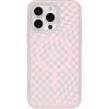 OtterBox iPhone 15 Pro MAX (Only) Symmetry Series Clear Case – Checkmate (Pink), Snaps to MagSafe, Ultra-Sleek, Raised Edges Protect Camera & Screen