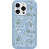 OtterBox iPhone 15 Pro (Only) Symmetry Series Clear Case – Dawn Floral (Blue), Snaps to MagSafe, Ultra-Sleek, Raised Edges Protect Camera & Screen