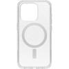 OtterBox iPhone 15 Pro (Only) Symmetry Series Clear Case – Stardust (Clear/Silver), Snaps to MagSafe, Ultra-Sleek, Raised Edges Protect Camera & Screen