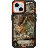 OtterBox iPhone 15, iPhone 14, and iPhone 13 Defender Series Case – Realtree Edge (Blaze Orange/Black/RT Edge), Rugged & Durable, with Port Protection, Includes Holster Clip Kickstand