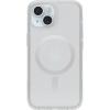 OtterBox iPhone 15, iPhone 14, and iPhone 13 Symmetry Series Clear Case – Stardust (Clear/Silver), Snaps to MagSafe, Ultra-Sleek, Raised Edges Protect Camera & Screen(Clear)