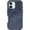 OtterBox iPhone 16 Pro Defender Series XT Clear Case – Floral Purple(New: Offgrid Blue)