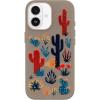 OtterBox iPhone 17 Pro Max Symmetry Series Cactus Leather Case – Blue Sentiment – Slim, Premium Protective iPhone Case(Cactus Garden Grey)