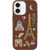 OtterBox iPhone 17 Pro Max Symmetry Series Cactus Leather Case – Blue Sentiment – Slim, Premium Protective iPhone Case(City of Love Brown)