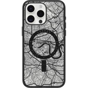 OtterBox Clear case with Colorful Grip Edge case for iPhone 15 Pro Max – London (Black)