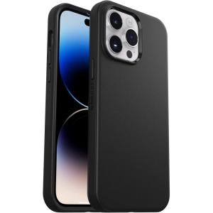 OtterBox iPhone 14 Pro Max (Only) Symmetry Series + Case – Black, Ultra-Sleek, Snaps to MagSafe, Raised Edges Protect Camera & Screen