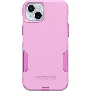 OtterBox iPhone 15 Plus and iPhone 14 Plus Commuter Series Case – Run Wildflower (Pink), Slim & Tough, Pocket-Friendly, with Port Protection