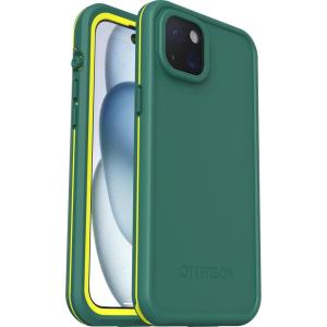 OtterBox iPhone 15 Plus and iPhone 14 Plus FRĒ Series Waterproof Case with MagSafe (Designed by LifeProof) – PINE (Green), waterproof, 60% recycled plastic, sleek and stylish