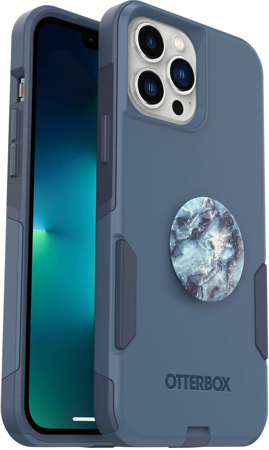 imageBundle OtterBox Commuter Series for iPhone 1213 PRO MAX Rock Skip Way PopSockets PopGrip Blue Marble