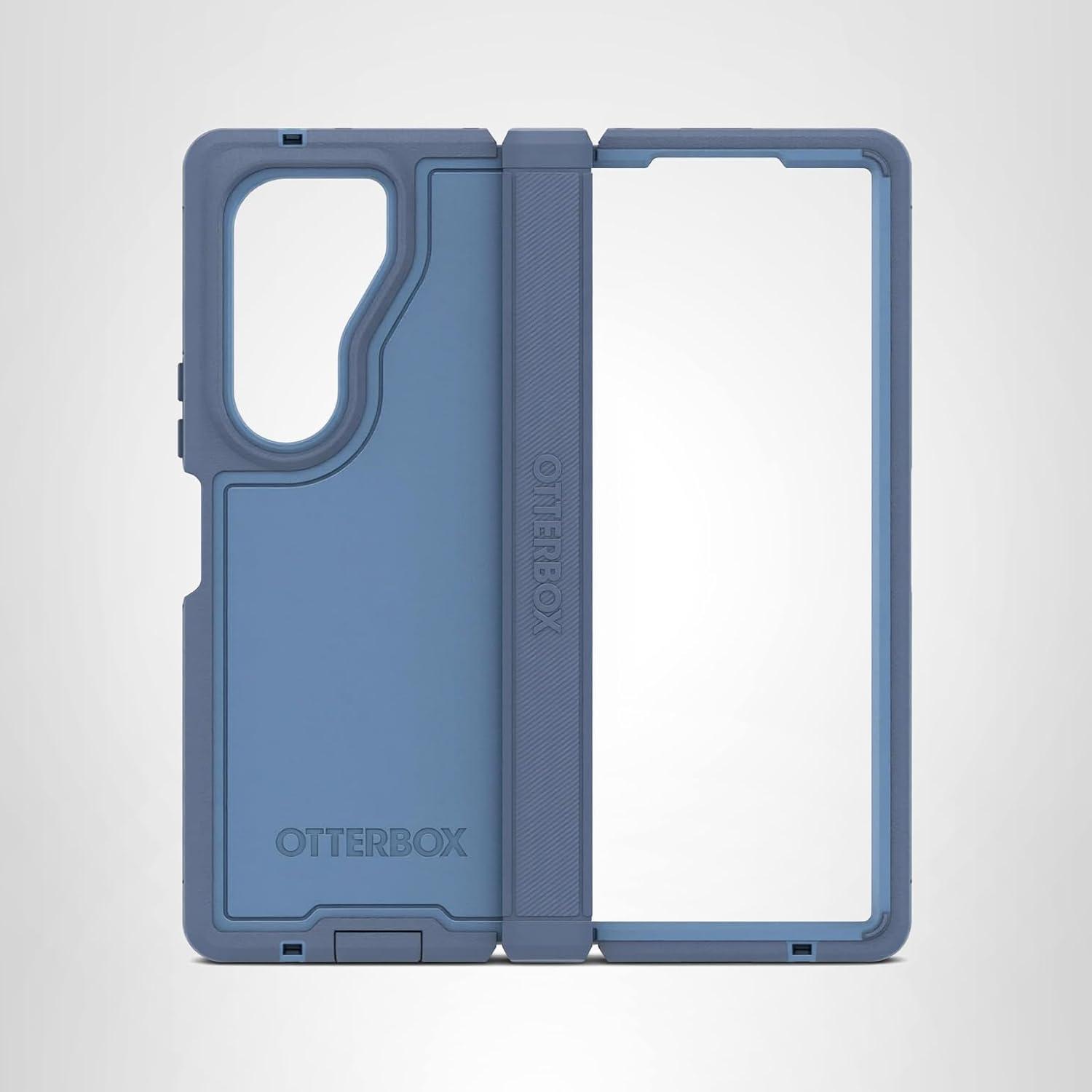 imageOtterBox Galaxy Z Fold6 Defender Series XT Case Black screenless Rugged Hinge Protection Lanyard Attachment PowerShare and Wireless Charging CompatibleBlue