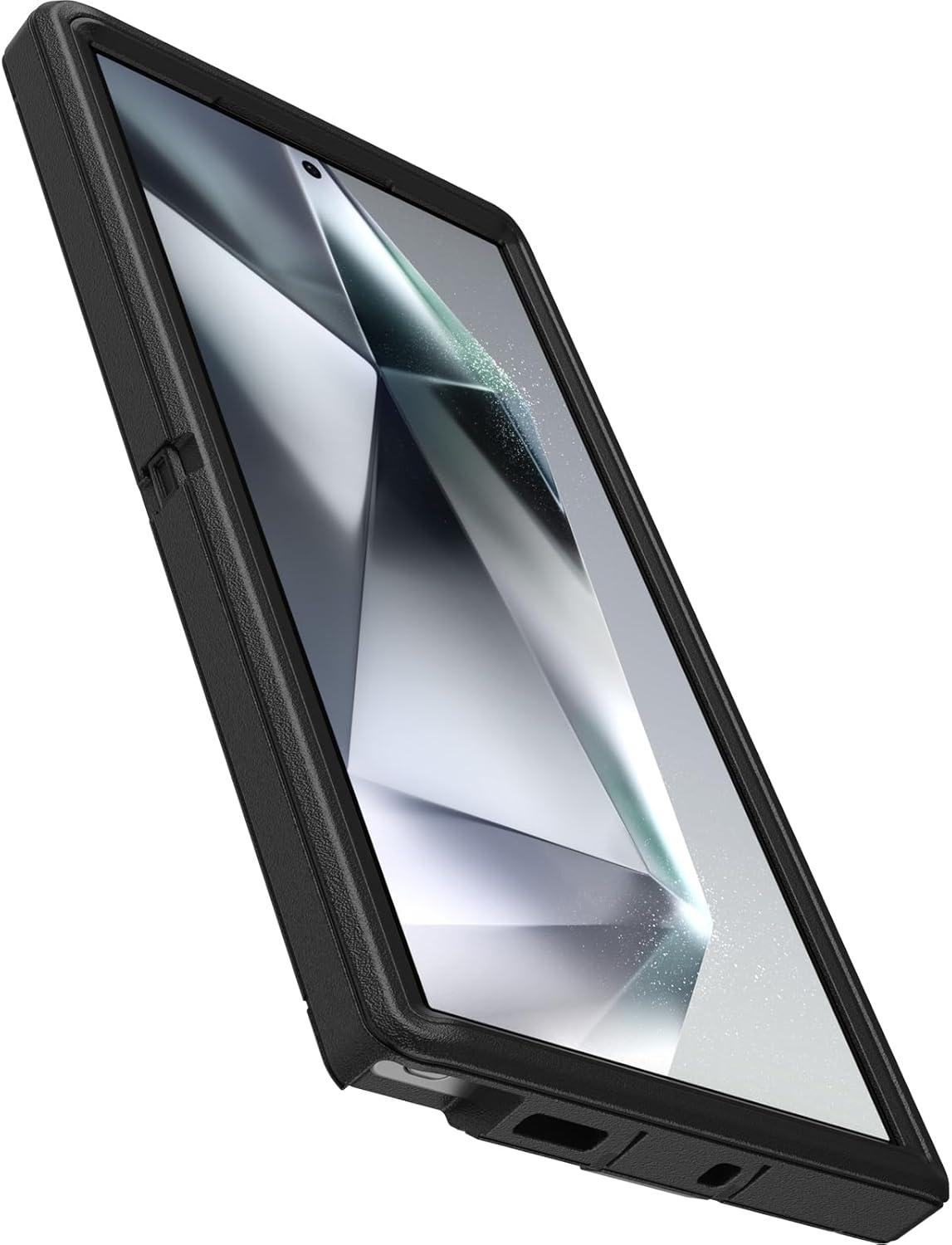 imageOtterBox Samsung Galaxy S24 Defender Series Case Black Rugged ampamp Durable with Port Protection Includes Holster Clip KickstandBlack