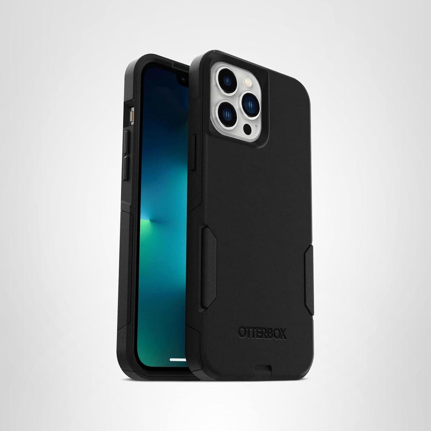 imageOtterBox iPhone 13 Pro Max ampamp iPhone 12 Pro Max Commuter Series Case Black Slim ampamp Tough PocketFriendly with Port ProtectionSolid