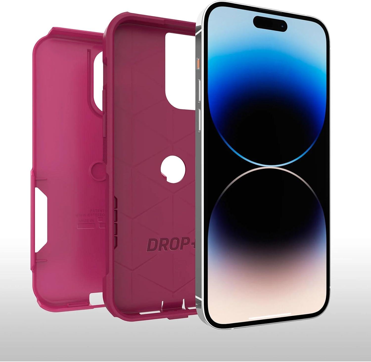 imageOtterBox iPhone 14 Pro Max ONLY Commuter Series Case INTO The Fucshia Pink Slim ampamp Tough PocketFriendly with Port Protection