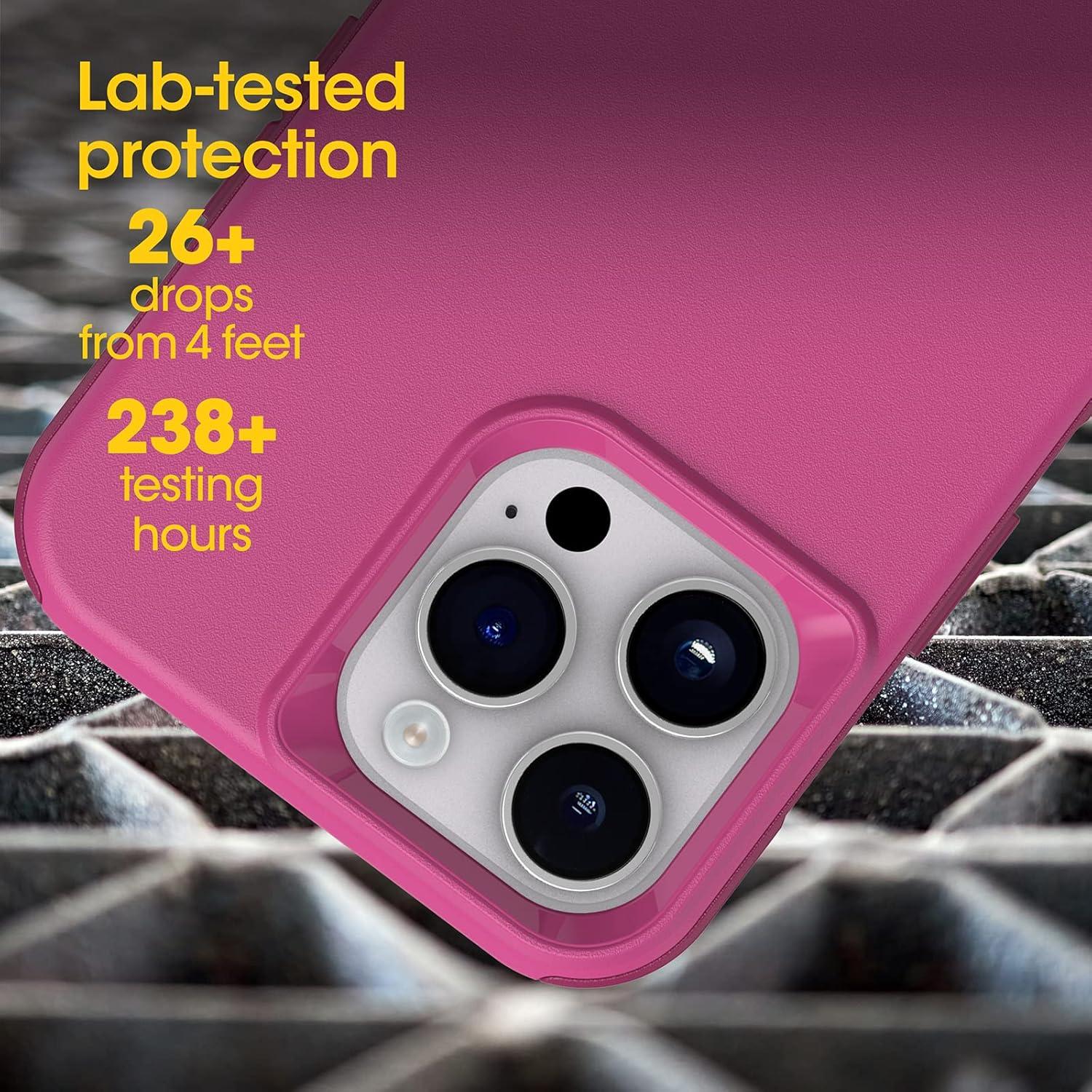 imageOtterBox iPhone 14 Pro Max ONLY Commuter Series Case INTO The Fucshia Pink Slim ampamp Tough PocketFriendly with Port Protection