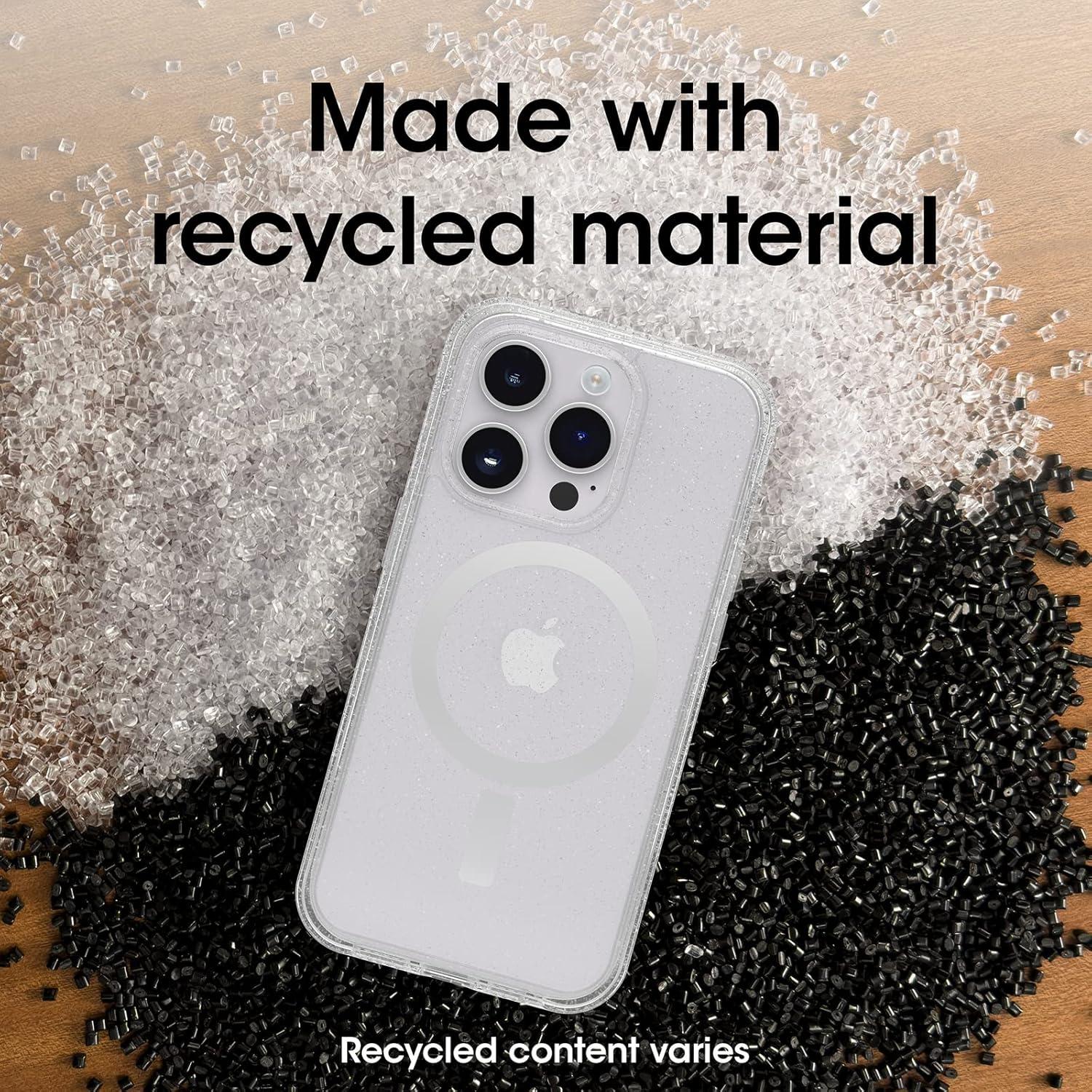 imageOtterBox iPhone 14 Pro Symmetry Series Case Ariel Waves UltraSleek Snaps to MagSafe Raised Edges Protect Camera ampamp ScreenClearGlitter