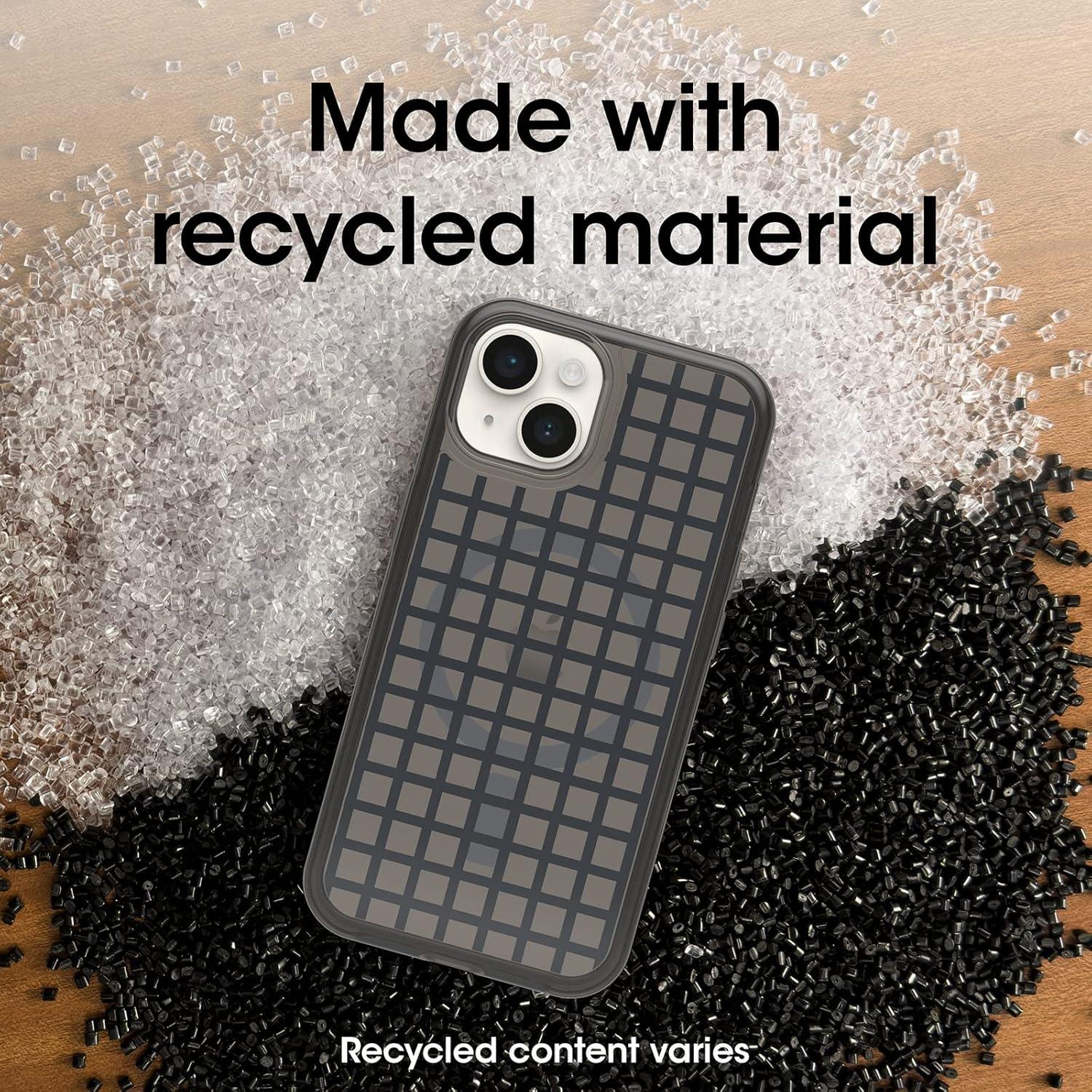 imageOtterBox iPhone 14 ampamp iPhone 13 Symmetry Series Case WINDOW PANE Black ultrasleek snaps to MagSafe raised edges protect camera ampamp screen