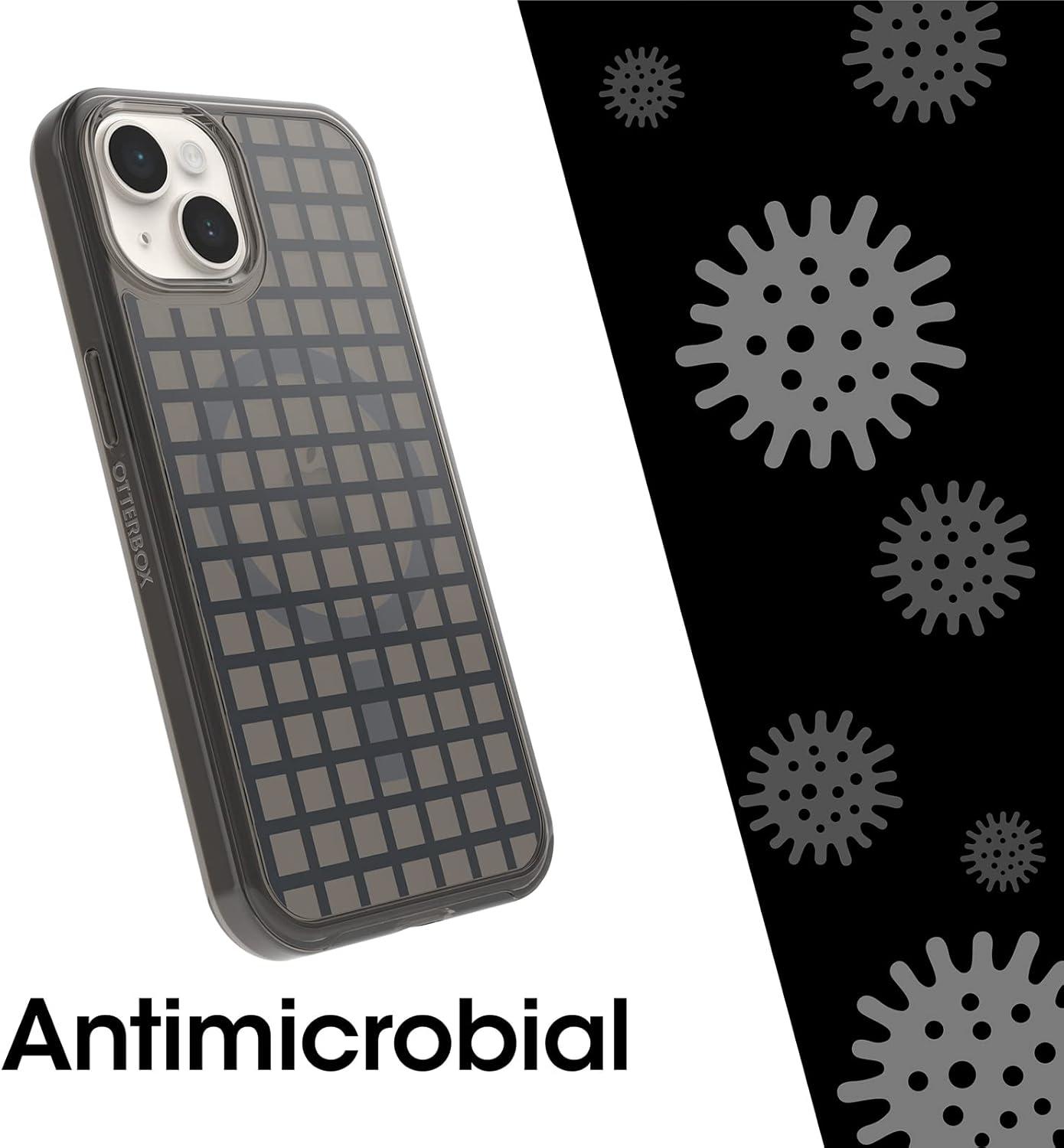 imageOtterBox iPhone 14 ampamp iPhone 13 Symmetry Series Case WINDOW PANE Black ultrasleek snaps to MagSafe raised edges protect camera ampamp screen