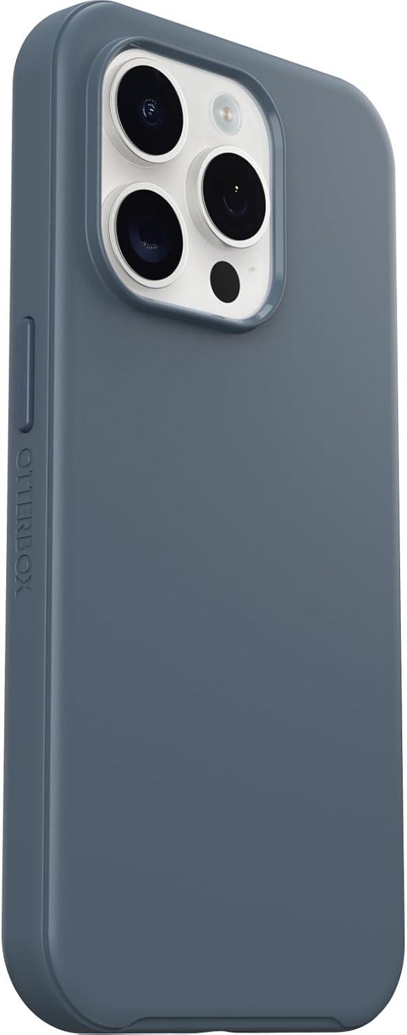 imageOtterBox iPhone 15 Pro Only Symmetry Series Case BLUETIFUL Blue Snaps to MagSafe UltraSleek Raised Edges Protect Camera ampamp Screen