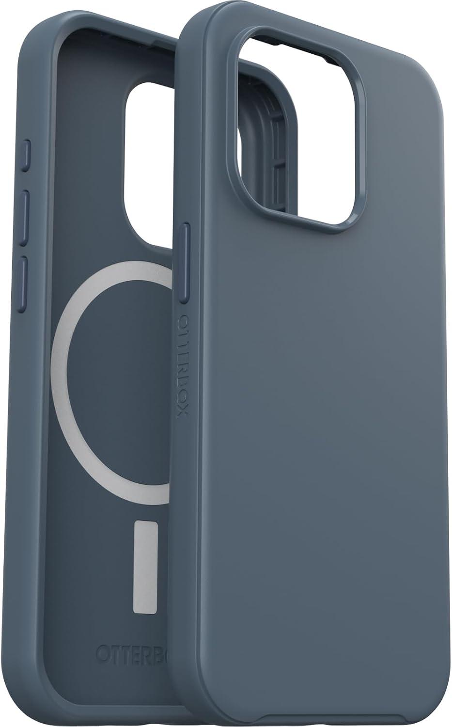 imageOtterBox iPhone 15 Pro Only Symmetry Series Case BLUETIFUL Blue Snaps to MagSafe UltraSleek Raised Edges Protect Camera ampamp Screen