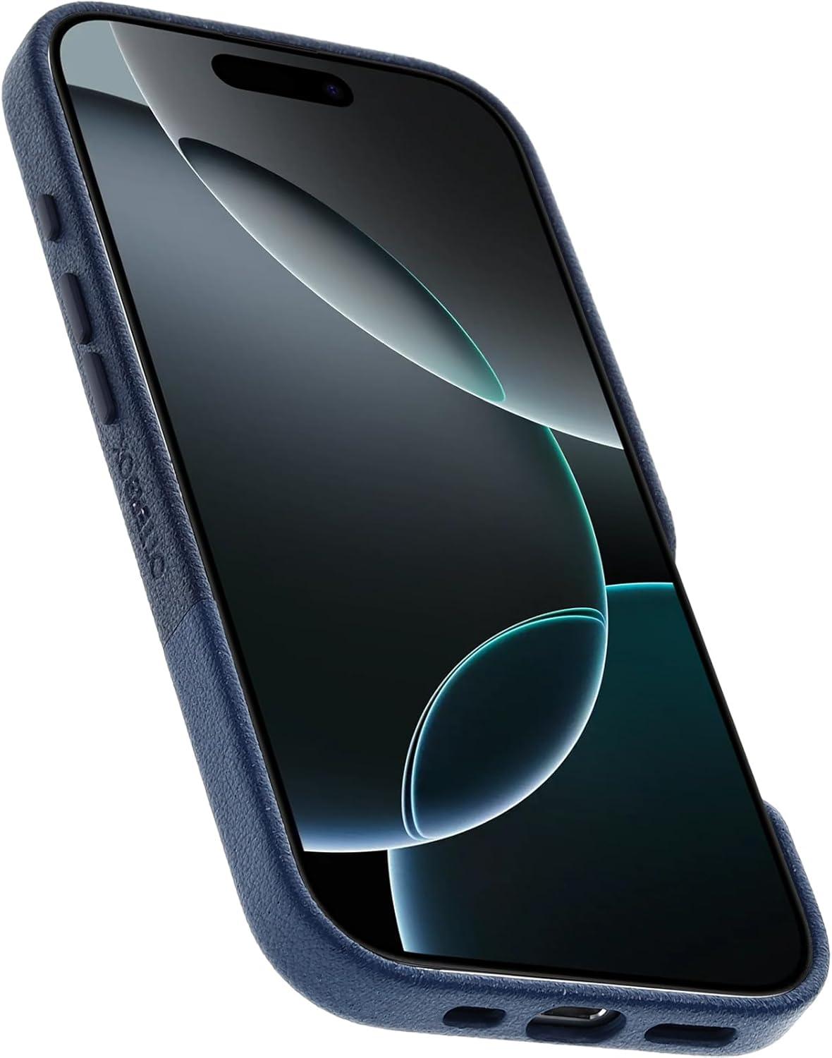 imageOtterBox iPhone 16 Plus Statement Series Cactus Leather for MagSafe Azure Oasis BlueAzure Oasis Blue