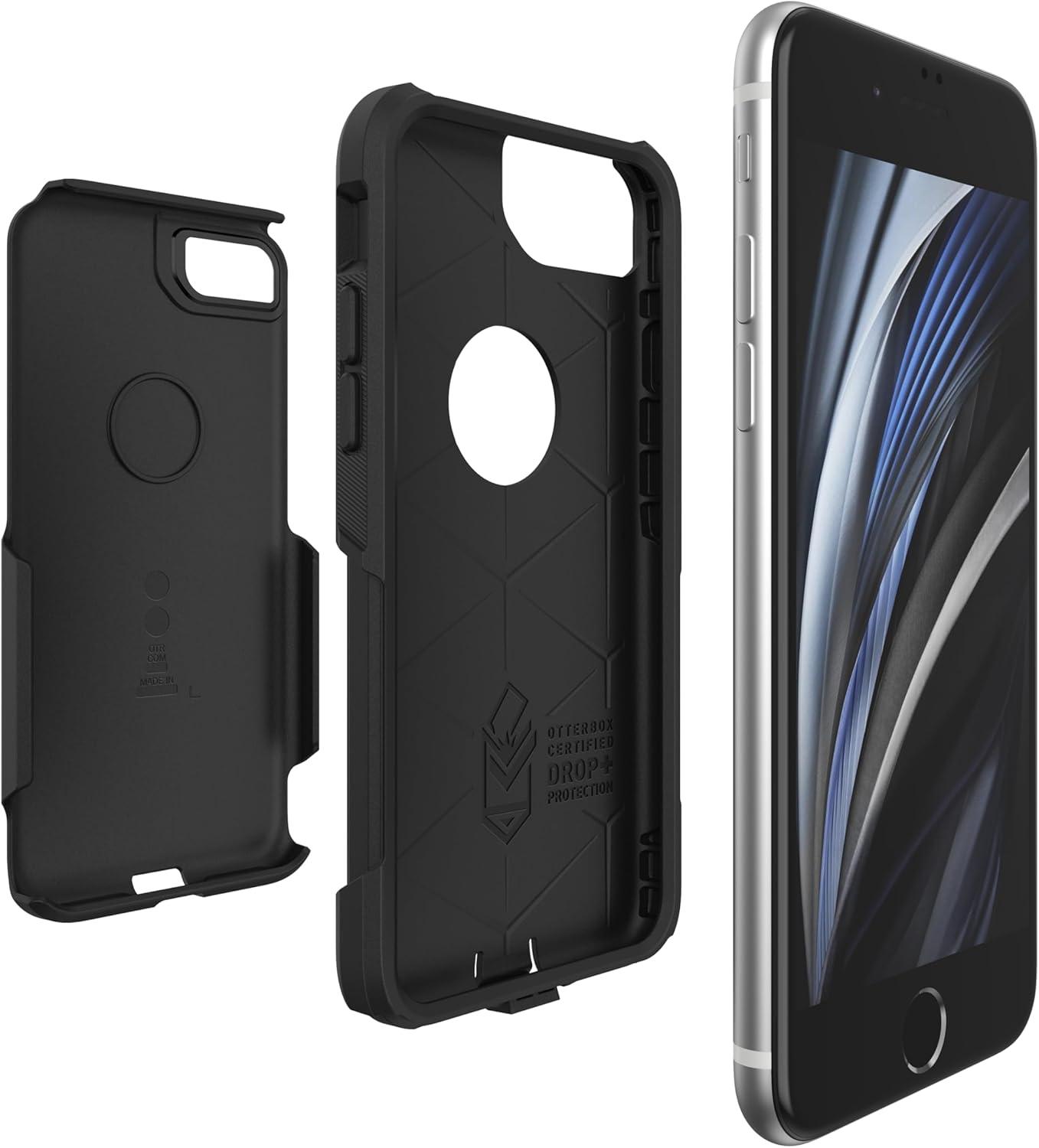 imageOtterBox iPhone SE 3rd ampamp 2nd Gen iPhone 8 ampamp iPhone 7 not Compatible with Plus Sized Models Commuter Series Case Black Slim ampamp Tough PocketFriendly with Port Protection