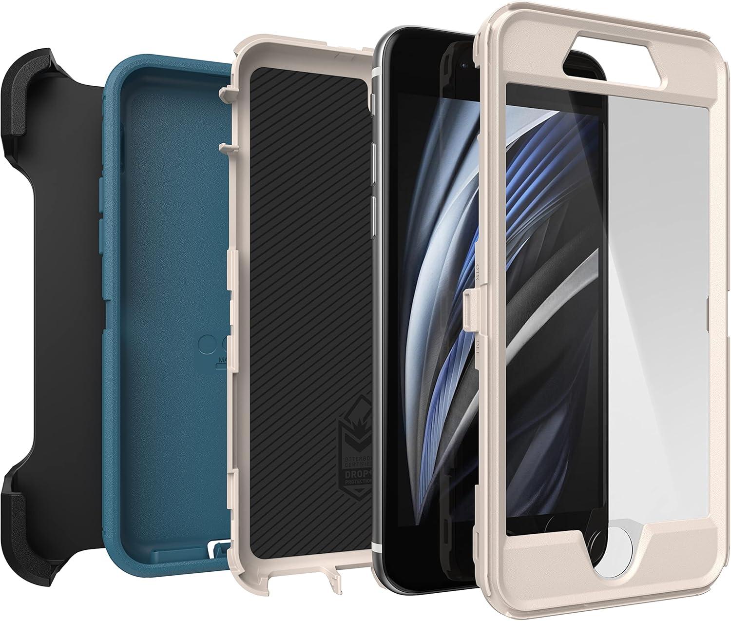 imageOtterBox iPhone SE 3rd ampamp 2nd Gen iPhone 8 ampamp iPhone 7 not Compatible with Plus Sized Models Defender Series Case Big SUR Rugged ampamp Durable with Port Protection Includes Holster Clip Kickstand