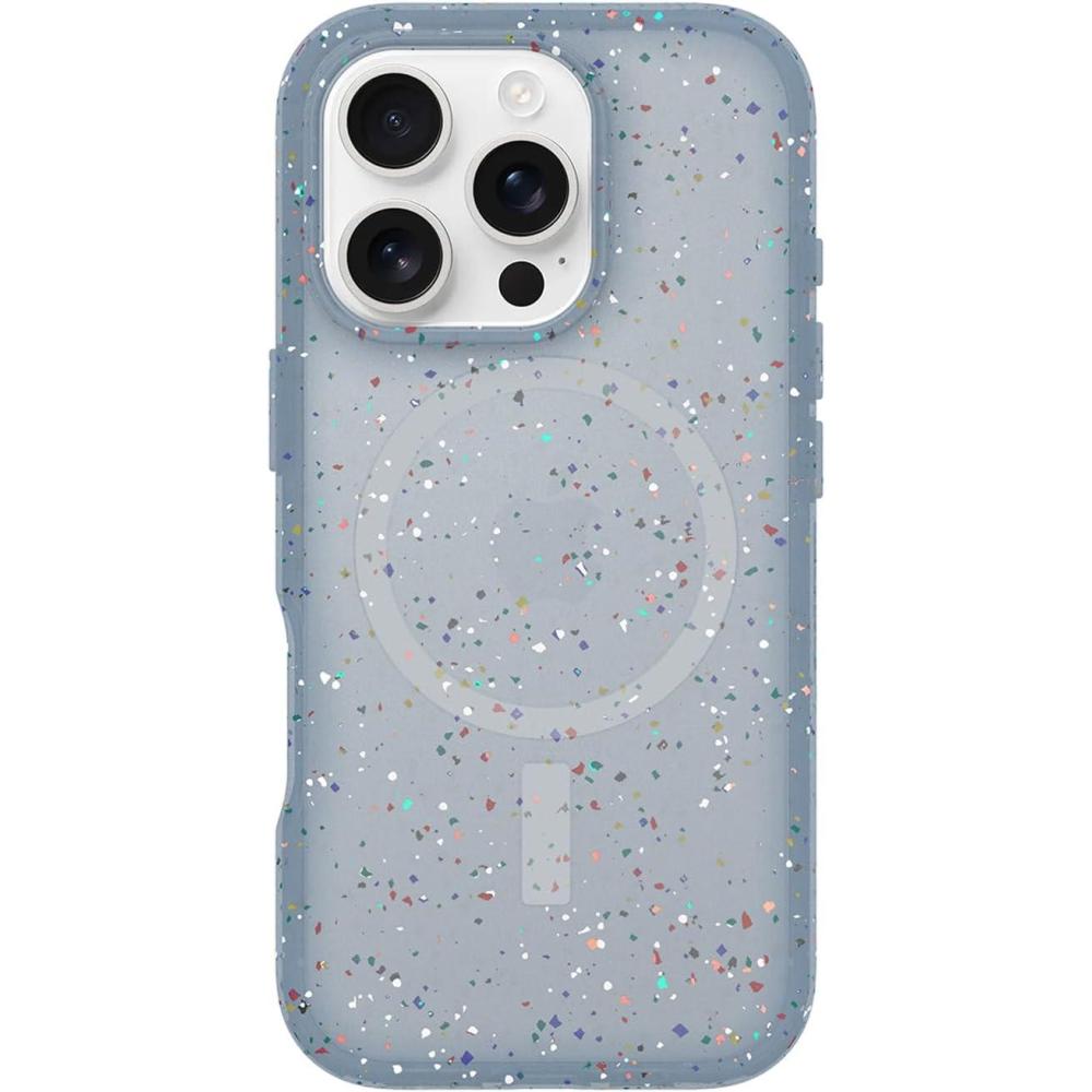 imageOtterBox Core Series for MagSafe for iPhone 16 Pro  ICY Mist Blue Sleek Rubber Design Smooth Finish Camera Bumpers and Protective Screen Lip