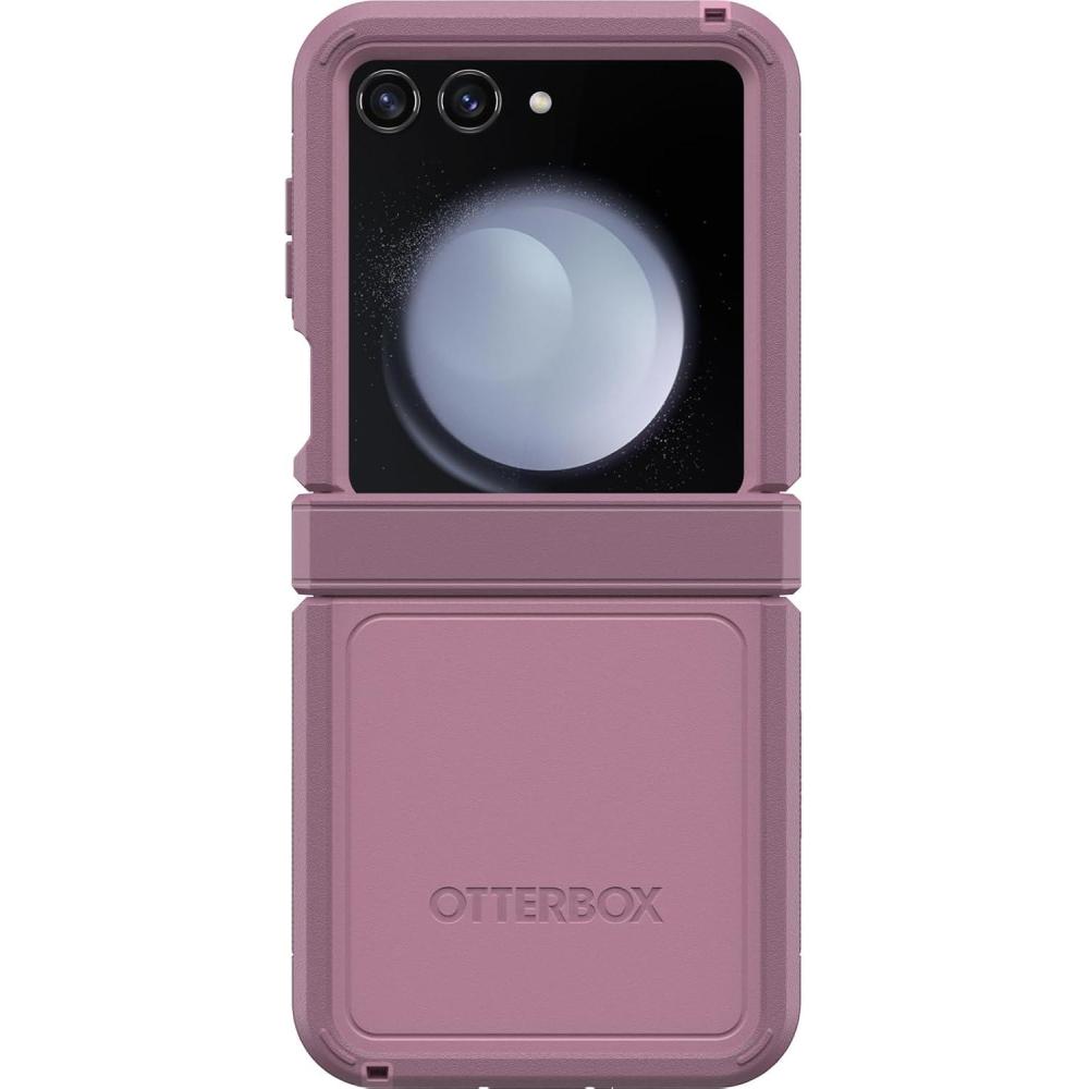 imageOtterBox Galaxy Z Flip5 Defender Series XT Case  Black screenless Rugged Hinge Protection Lanyard Attachment PowerShare and Wireless Charging CompatiblePurple