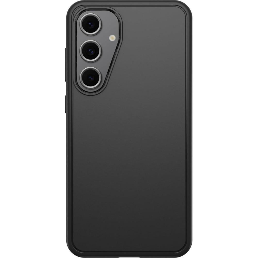 imageOtterBox Samsung Galaxy S24 FE Symmetry Series Clear Case Stardust UltraSleek Wireless Charging Compatible Raised Edges Protect Camera ampamp ScreenBlack