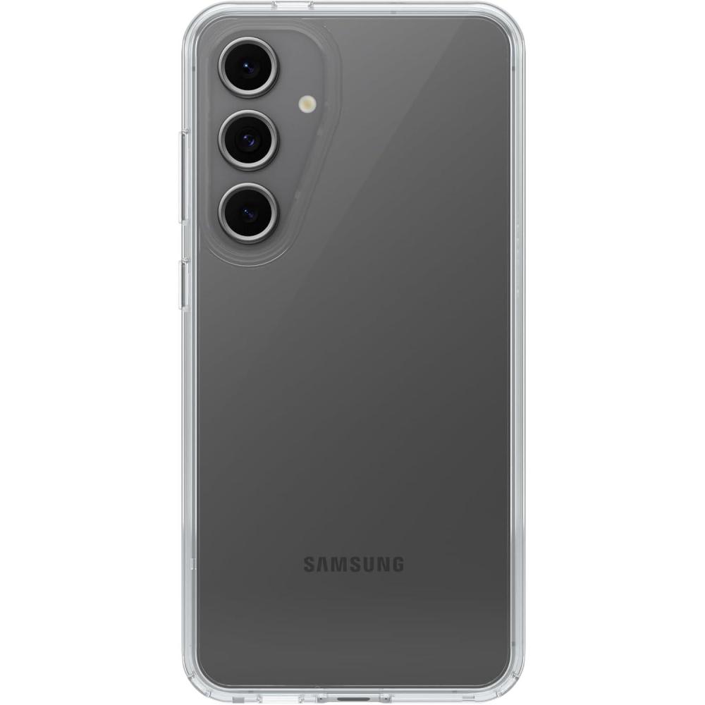 imageOtterBox Samsung Galaxy S24 FE Symmetry Series Clear Case Stardust UltraSleek Wireless Charging Compatible Raised Edges Protect Camera ampamp ScreenClear