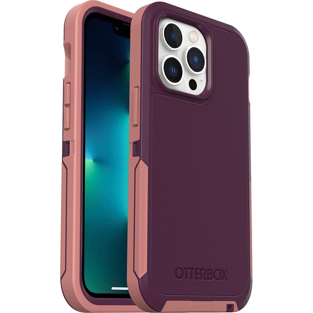imageOtterBox iPhone 13 Pro ONLY Holster Available Upon Request and not Included See Packaging for Details Defender Series XT Case  Purple screenless Rugged Snaps to MagSafe Lanyard Attachment