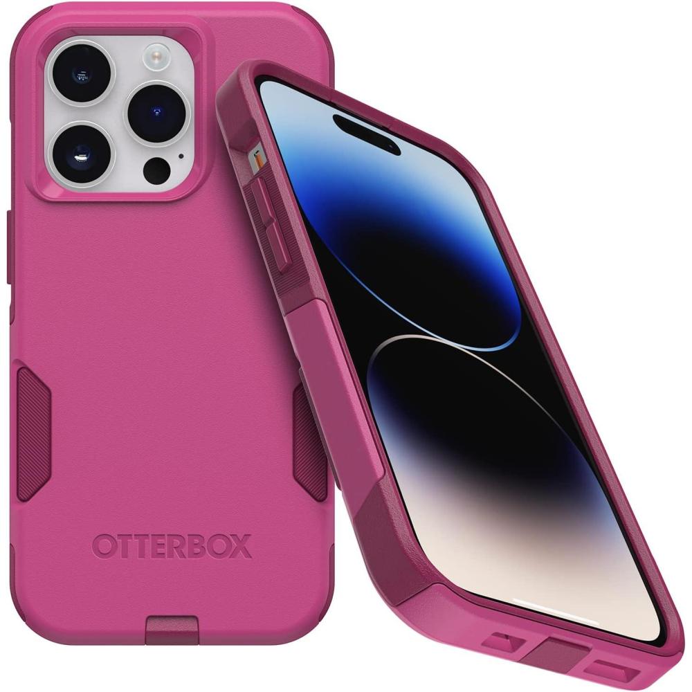 imageOtterBox iPhone 14 Pro ONLY Commuter Series Case  Trees Company Green Slim ampamp Tough PocketFriendly with Port ProtectionPink