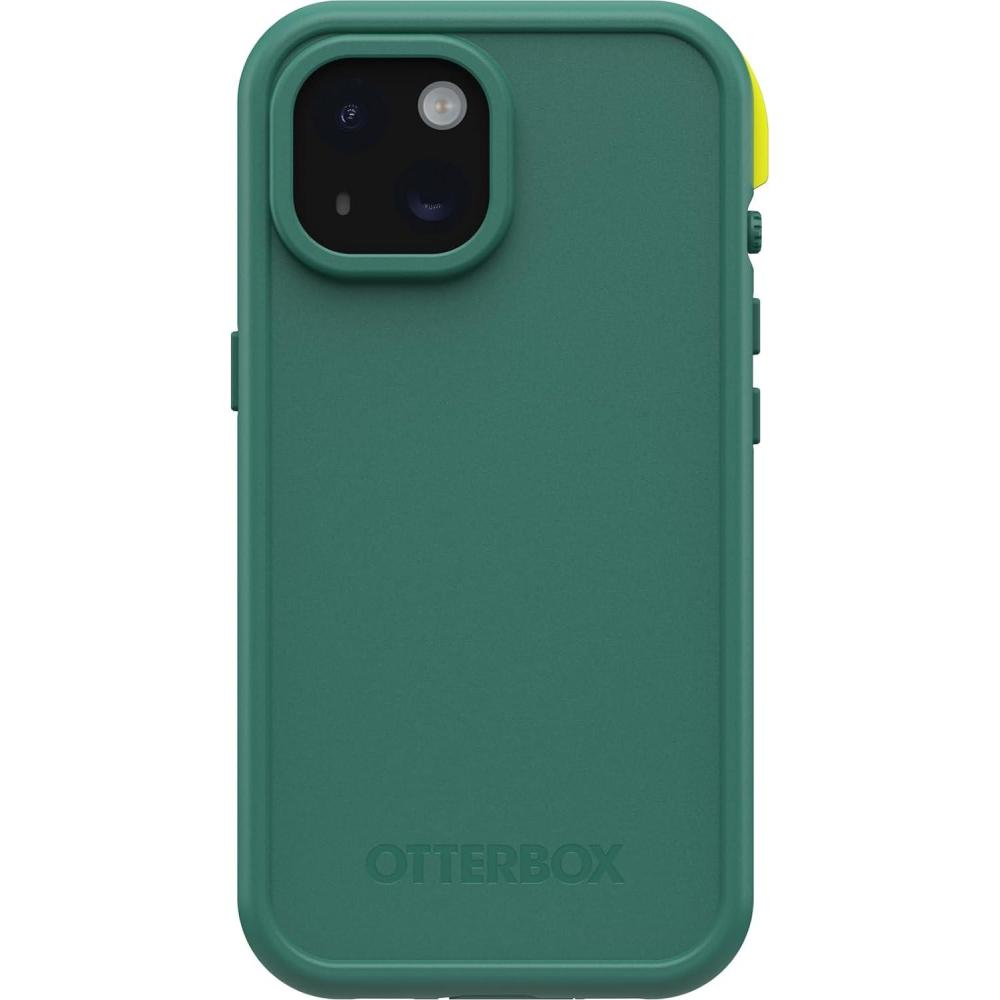 imageOtterBox iPhone 15 Only FR Series Waterproof Case with MagSafe Designed by LifeProof  Pine Green Waterproof 60 Recycled Plastic Sleek and Stylish