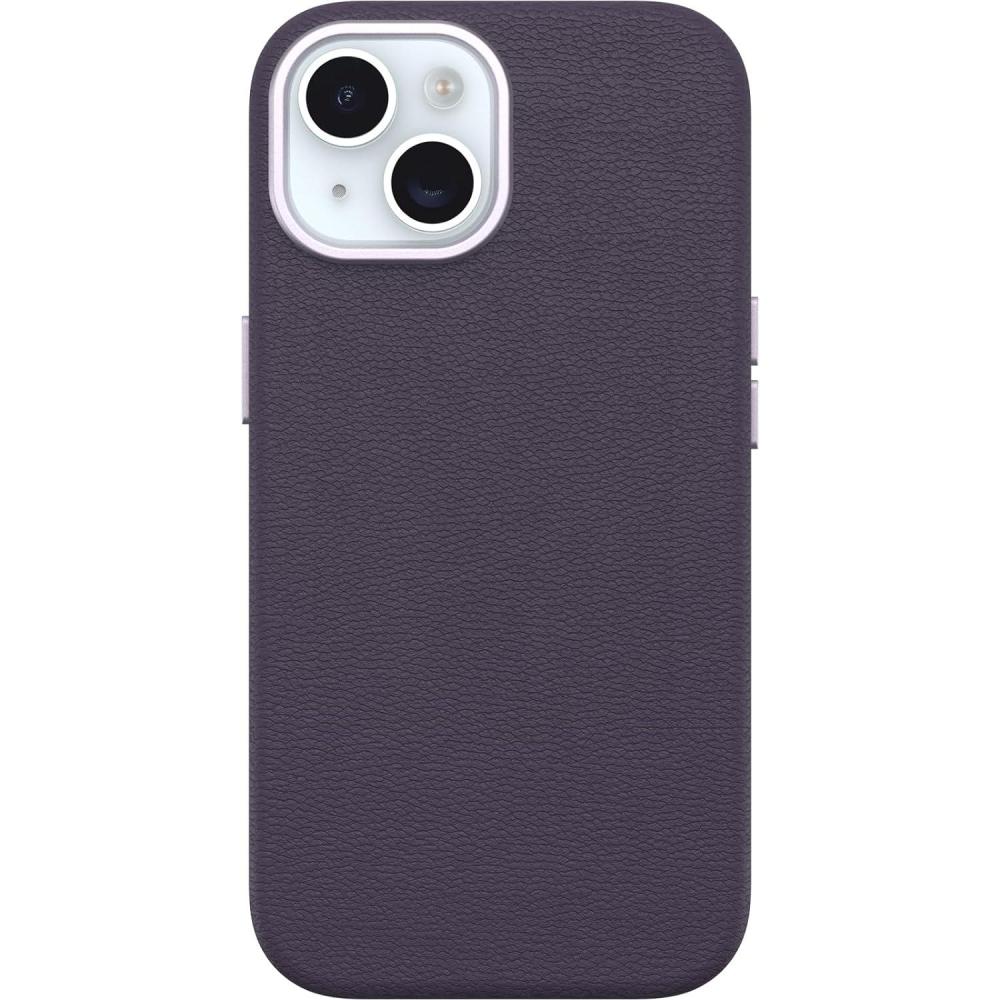 imageOtterBox iPhone 15 Pro Symmetry Series Cactus Leather for MagSafe  Rich Adobe Brown sustainably sourced Snaps to MagSafe UltraSleek Raised Edges Protect Camera ampamp ScreenPurple