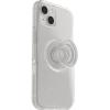 OtterBox iPhone 13 Otter + Pop Symmetry Series Clear Case – Stardust (Clear/Glitter), Integrated PopSockets PopGrip, Slim, Pocket-Friendly, Raised Edges Protect Camera & Screen