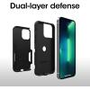 OtterBox iPhone 13 Pro Max & iPhone 12 Pro Max Commuter Series Case – Black, Slim & Tough, Pocket-Friendly, with Port Protection(Solid)