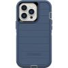 OtterBox iPhone 13 Pro (ONLY) Defender Series Case – Fort Blue, Rugged & Durable, with Port Protection, Includes Holster Clip Kickstand