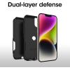 OtterBox iPhone 14 Plus Commuter Series Case – BLACK , slim & tough, pocket-friendly, with port protection(Black)