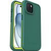 OtterBox iPhone 15 (Only) FRĒ Series Waterproof Case with MagSafe (Designed by LifeProof) – Pine (Green), Waterproof, 60% Recycled Plastic, Sleek and Stylish