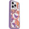 OtterBox iPhone 15 Pro (Only) Symmetry Series Clear Case – BUTTERFLY FLUTTER (Purple), snaps to MagSafe, ultra-sleek, raised edges protect camera & screen