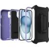 OtterBox iPhone 15, iPhone 14, and iPhone 13 Defender Series Case – Mountain Majesty (Purple), screenless, Rugged & Durable, with Port Protection, Includes Holster Clip Kickstand