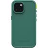OtterBox iPhone 15 (Only) FRĒ Series Waterproof Case with MagSafe (Designed by LifeProof) – Pine (Green), Waterproof, 60% Recycled Plastic, Sleek and Stylish