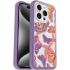 OtterBox iPhone 15 Pro (Only) Symmetry Series Clear Case – BUTTERFLY FLUTTER (Purple), snaps to MagSafe, ultra-sleek, raised edges protect camera & screen