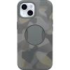 OtterBox iPhone 15, iPhone 14, and iPhone 13 OtterGrip Symmetry Series Case – Iron CAMO (Grey), Built-in Grip, Sleek Case, Snaps to MagSafe, Raised Edges Protect Camera & Screen