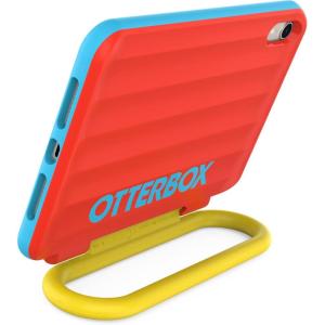OtterBox Made for Kids Case for iPad mini (A17) and iPad mini (6th gen) – Hearts and Crafts (Red), Easy Installation and Removal, Grab and Go Handle, Easy Cleaning, Durable