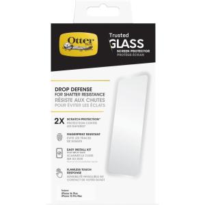 OtterBox TRUSTED GLASS Screen Protector for iPhone 14 Plus, Flawless Touch Response, Fingerprint Resistant, Precision Fit, Vibrant Clarity