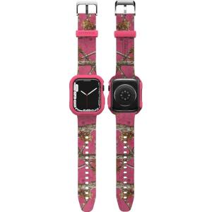 OtterBox Watch Bumper and Graphic Band for Apple Watch Series 7/8/9 45mm – Flamingo (Pink)