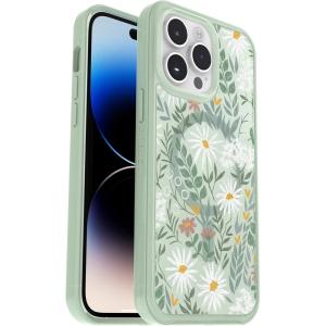 OtterBox iPhone 14 Pro Max (ONLY) Symmetry Series+ Case – SAGE Advice (Green), Ultra-Sleek, Snaps to MagSafe, Raised Edges Protect Camera & Screen